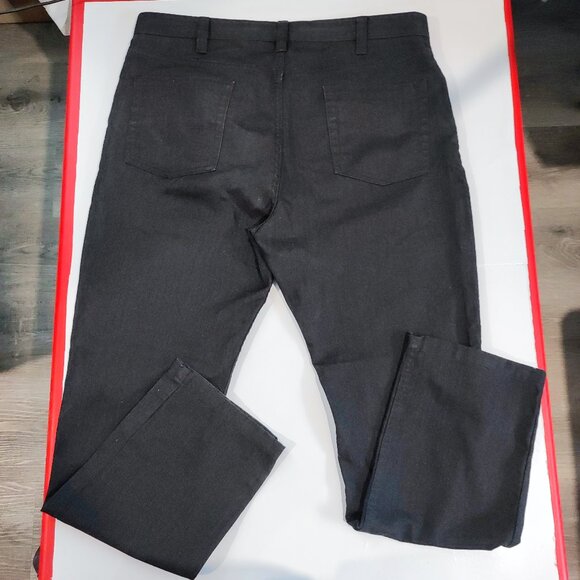 Kenneth Cole flat front business / casual dress pant dark grey men's size 36X30 - Picture 4 of 14